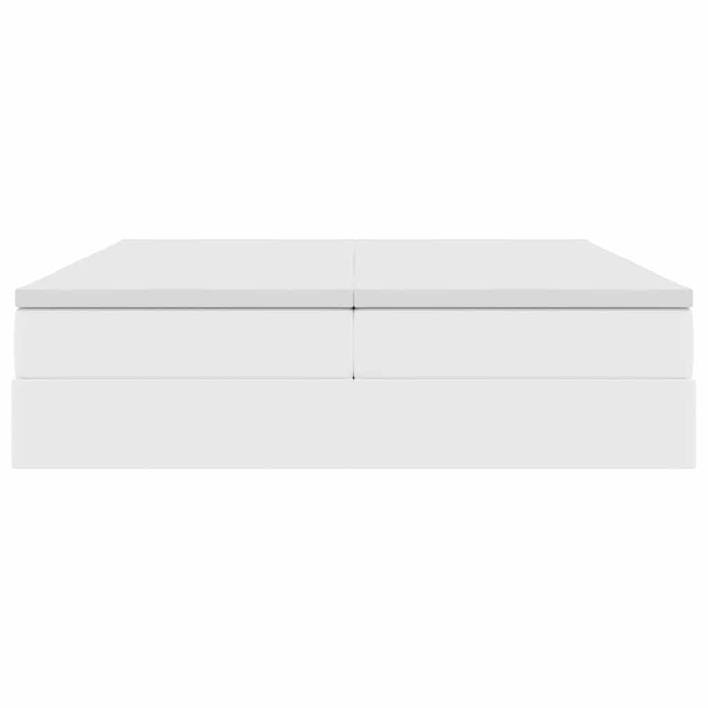 Opbergbed met matras met matras Wit 180 x 200 cm Nep Leer is nu te koop bij PeponiXL, paradijselijk wonen!