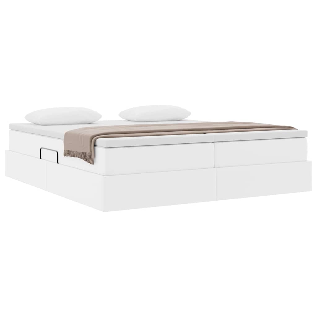 Opbergbed met matras met matras Wit 180 x 200 cm Nep Leer is nu te koop bij PeponiXL, paradijselijk wonen!