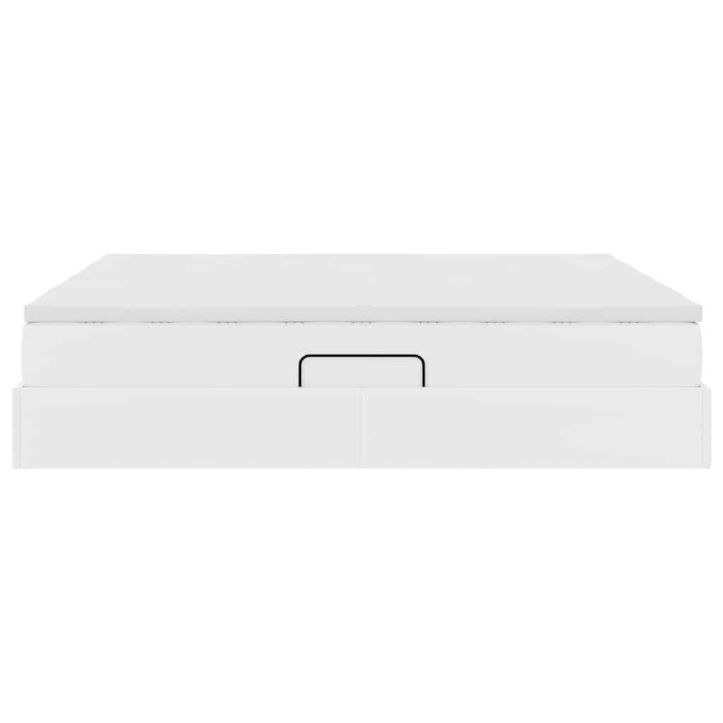 Opbergbed met matras met matras Wit 180 x 200 cm Nep Leer is nu te koop bij PeponiXL, paradijselijk wonen!