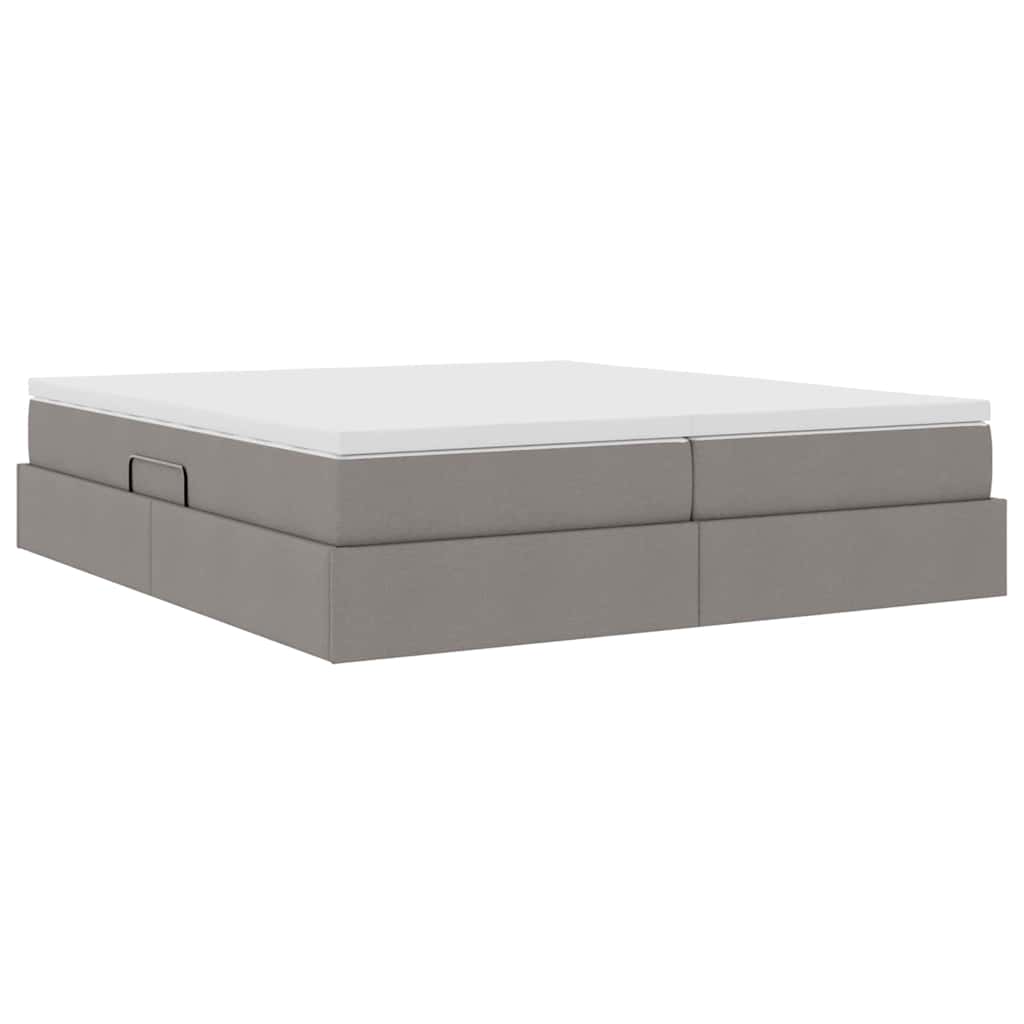 Opbergbed met matras met matras Taupe 180 x 200 cm Polyester is nu te koop bij PeponiXL, paradijselijk wonen!