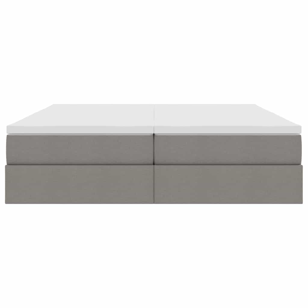 Opbergbed met matras met matras Taupe 180 x 200 cm Polyester is nu te koop bij PeponiXL, paradijselijk wonen!