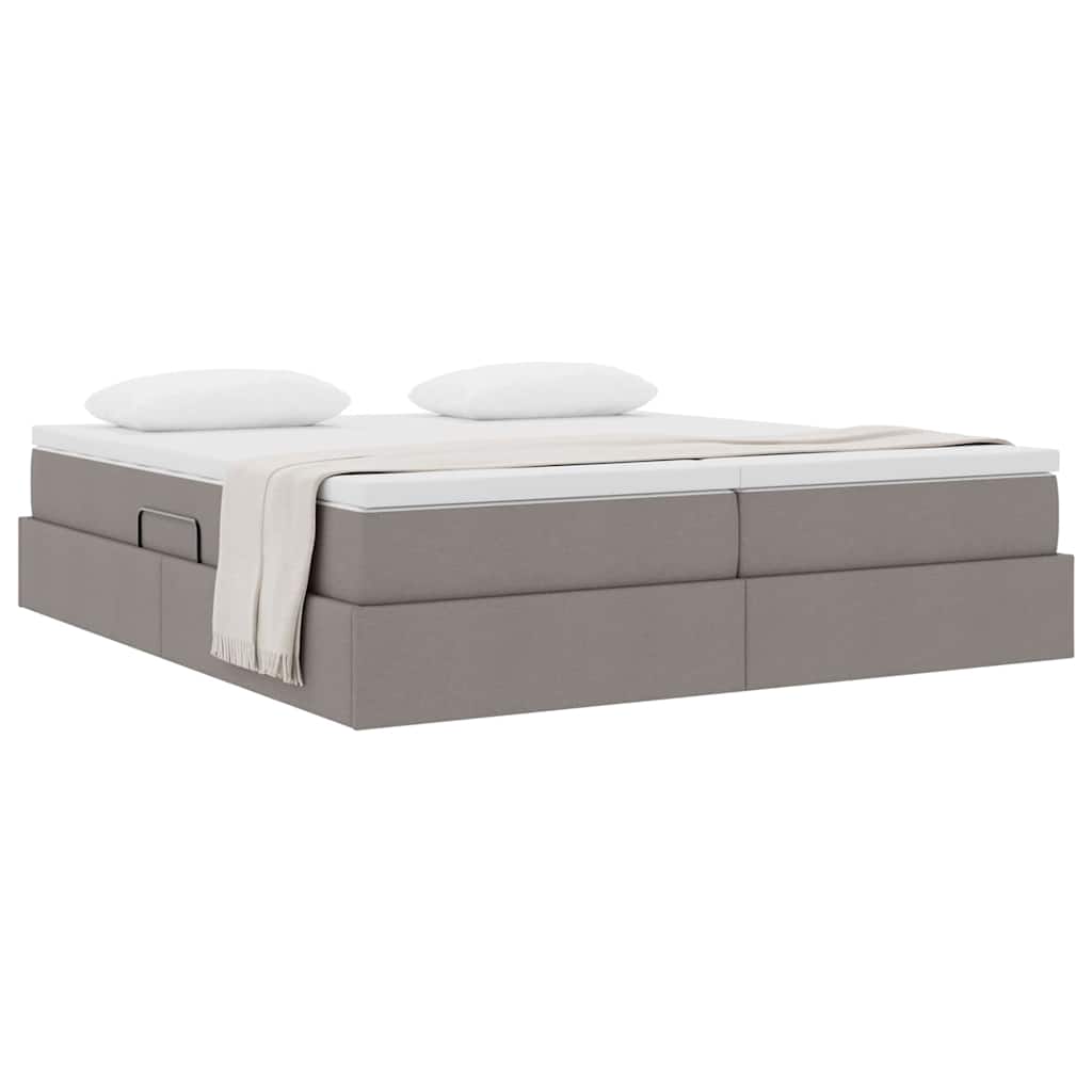 Opbergbed met matras met matras Taupe 180 x 200 cm Polyester is nu te koop bij PeponiXL, paradijselijk wonen!