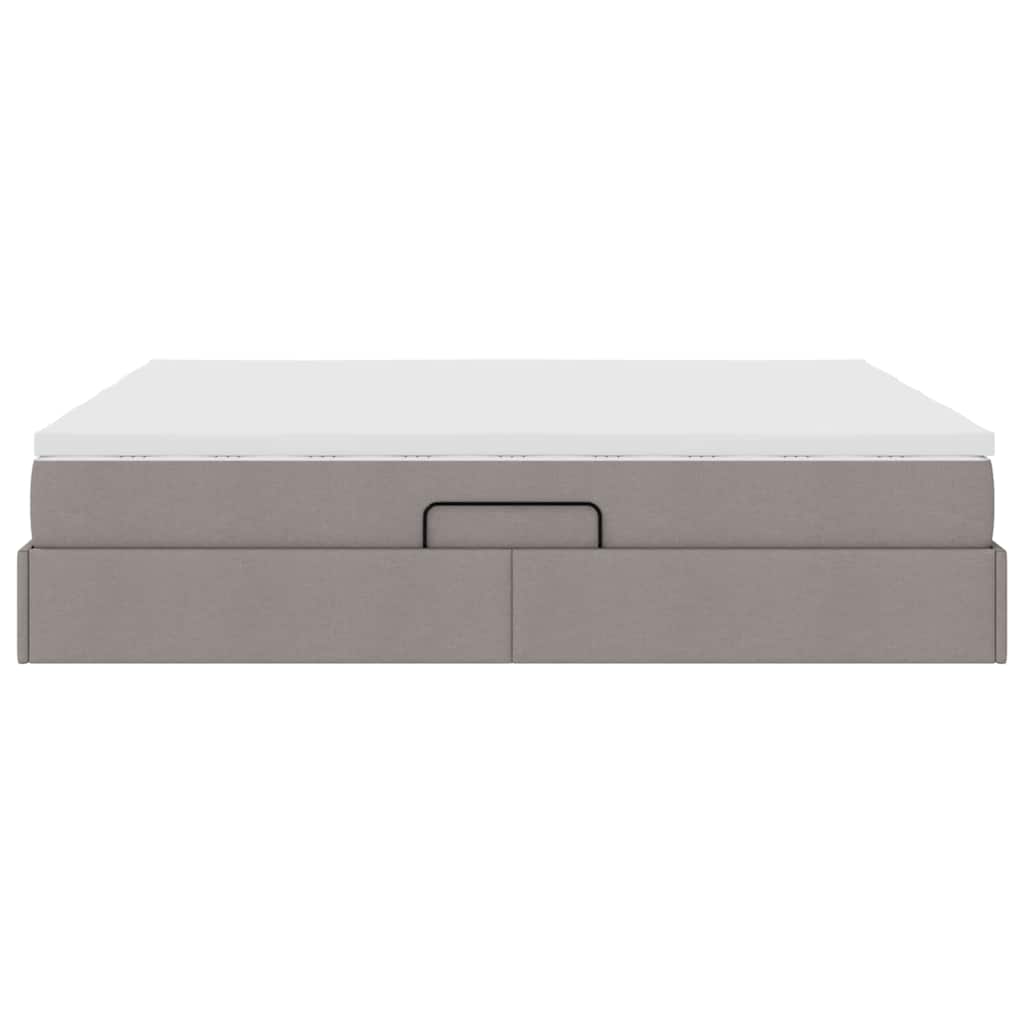 Opbergbed met matras met matras Taupe 180 x 200 cm Polyester is nu te koop bij PeponiXL, paradijselijk wonen!