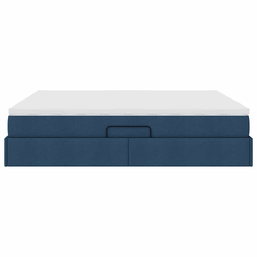 Opbergbed met matras met matras Blauw 200 x 200 cm Polyester is nu te koop bij PeponiXL, paradijselijk wonen!