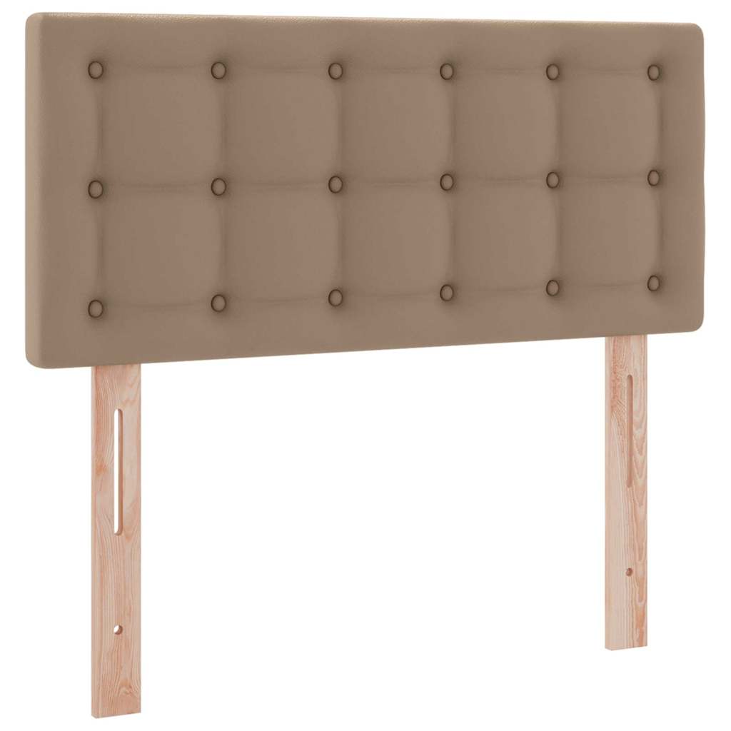 Opslag bed met matras Cappuccino 90 x 190 cm Nep Leer is nu te koop bij PeponiXL, paradijselijk wonen!