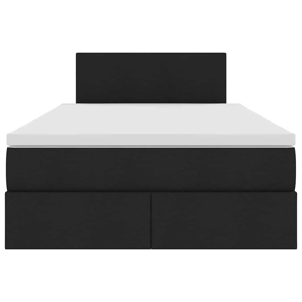 Opbergbed met matras met matras Zwart 120 x 200 cm Bewerkt hout is nu te koop bij PeponiXL, paradijselijk wonen!