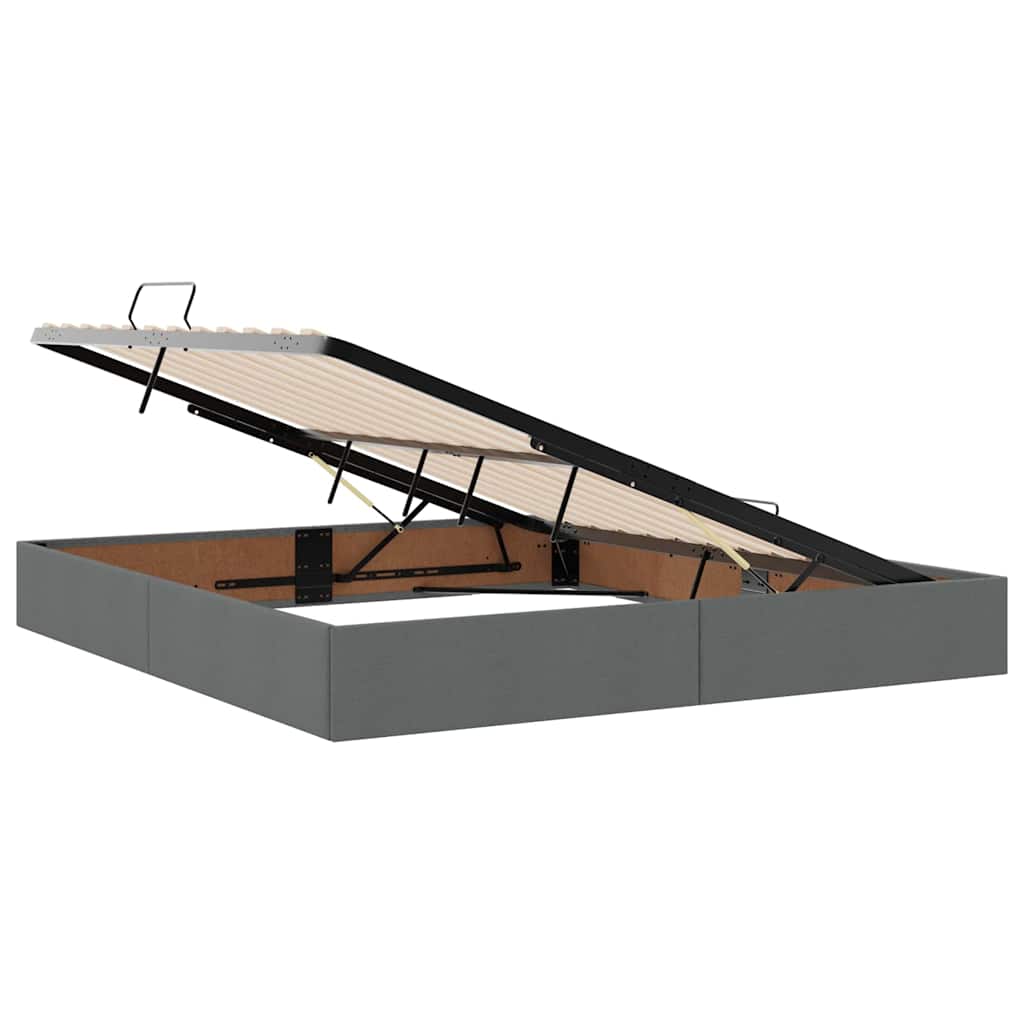 Opbergbed met matras Donkergrijs 180 x 200 cm Bewerkt hout is nu te koop bij PeponiXL, paradijselijk wonen!