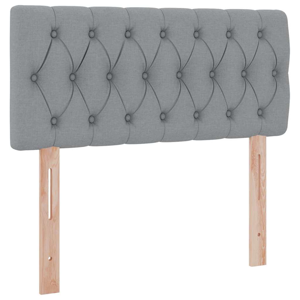 Opbergbed met matras Lichtgrijs 90 x 190 cm Bewerkt hout is nu te koop bij PeponiXL, paradijselijk wonen!