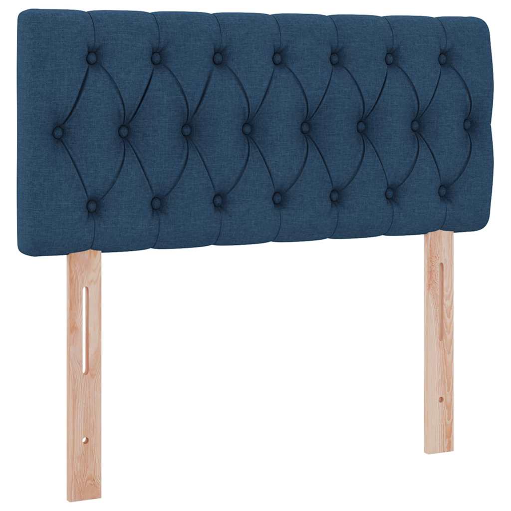 Opbergbed met matras met opslag Blauw 90 x 190 cm Bewerkt hout is nu te koop bij PeponiXL, paradijselijk wonen!