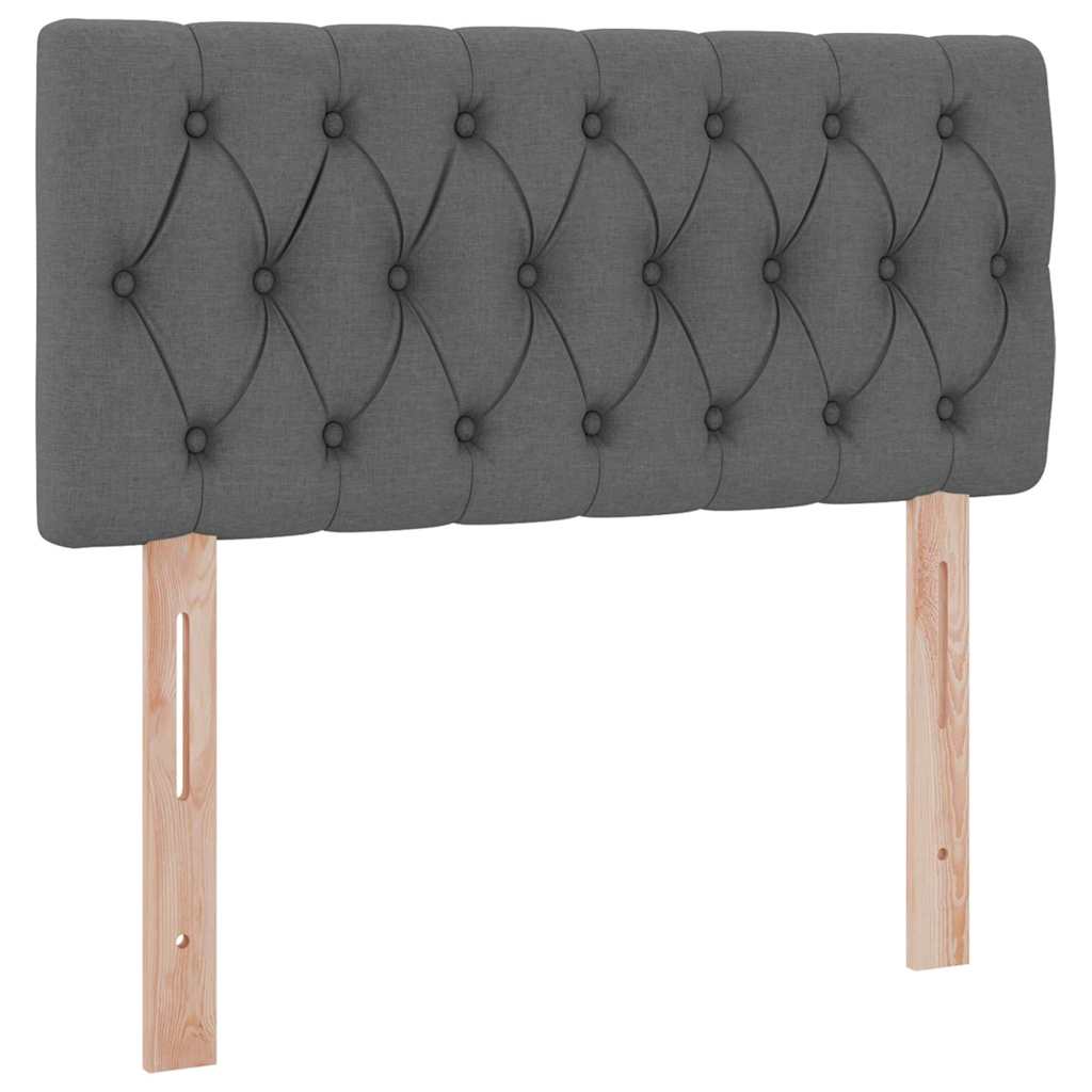 Opbergbed met matras Donkergrijs 90 x 200 cm Bewerkt hout is nu te koop bij PeponiXL, paradijselijk wonen!