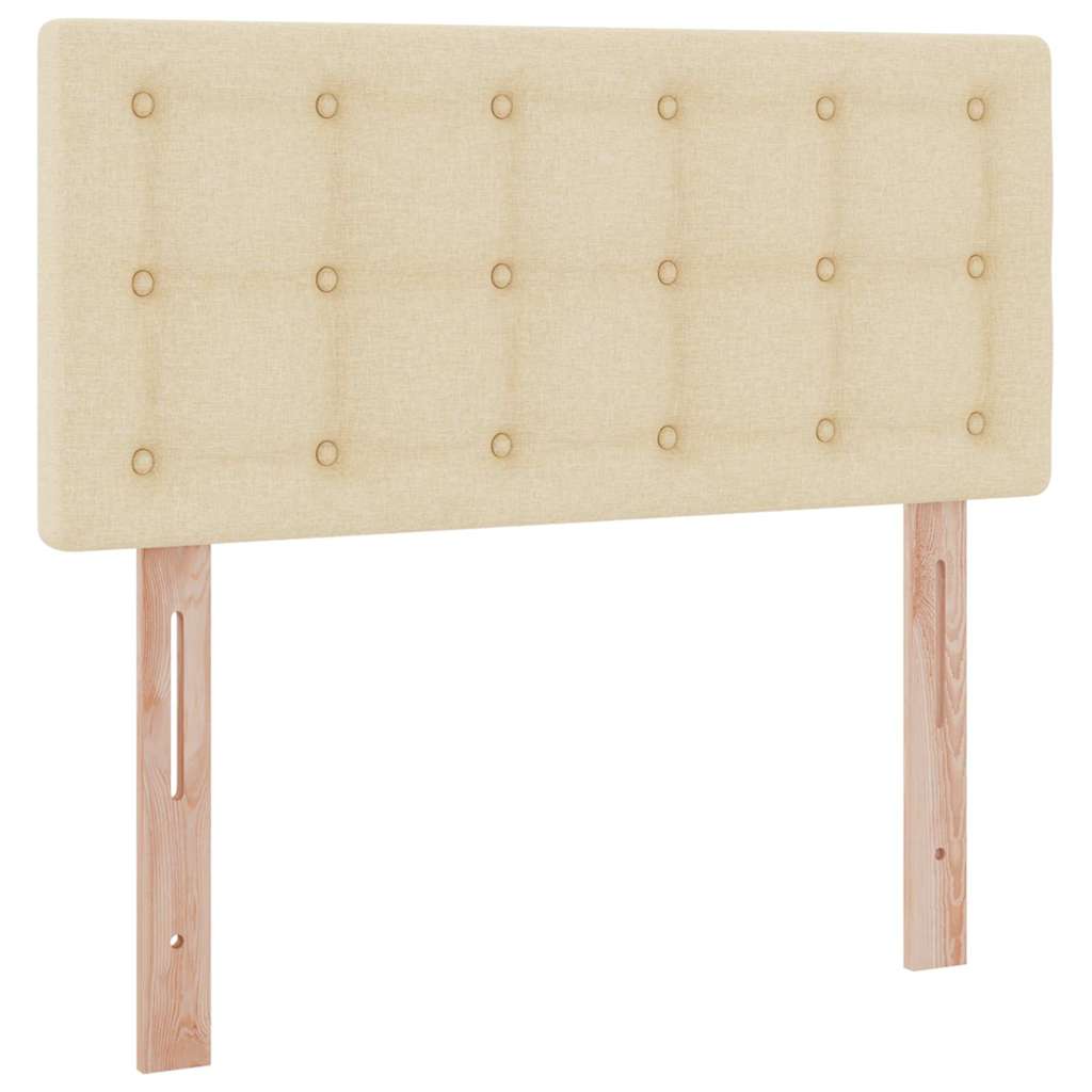 Opbergbed met matras met matras Crème 90 x 190 cm Bewerkt hout is nu te koop bij PeponiXL, paradijselijk wonen!