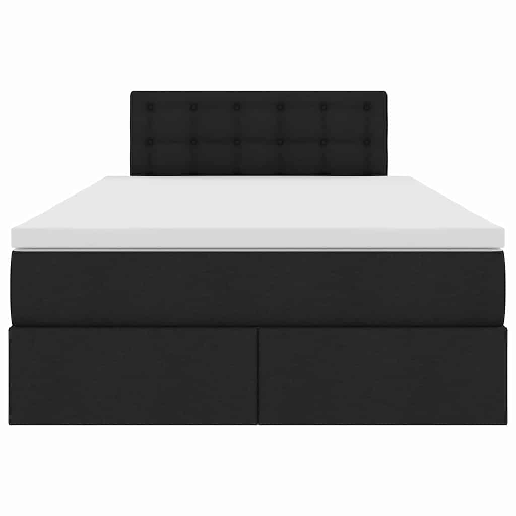 Opbergbed met matras met matras Zwart 120 x 190 cm Bewerkt hout is nu te koop bij PeponiXL, paradijselijk wonen!