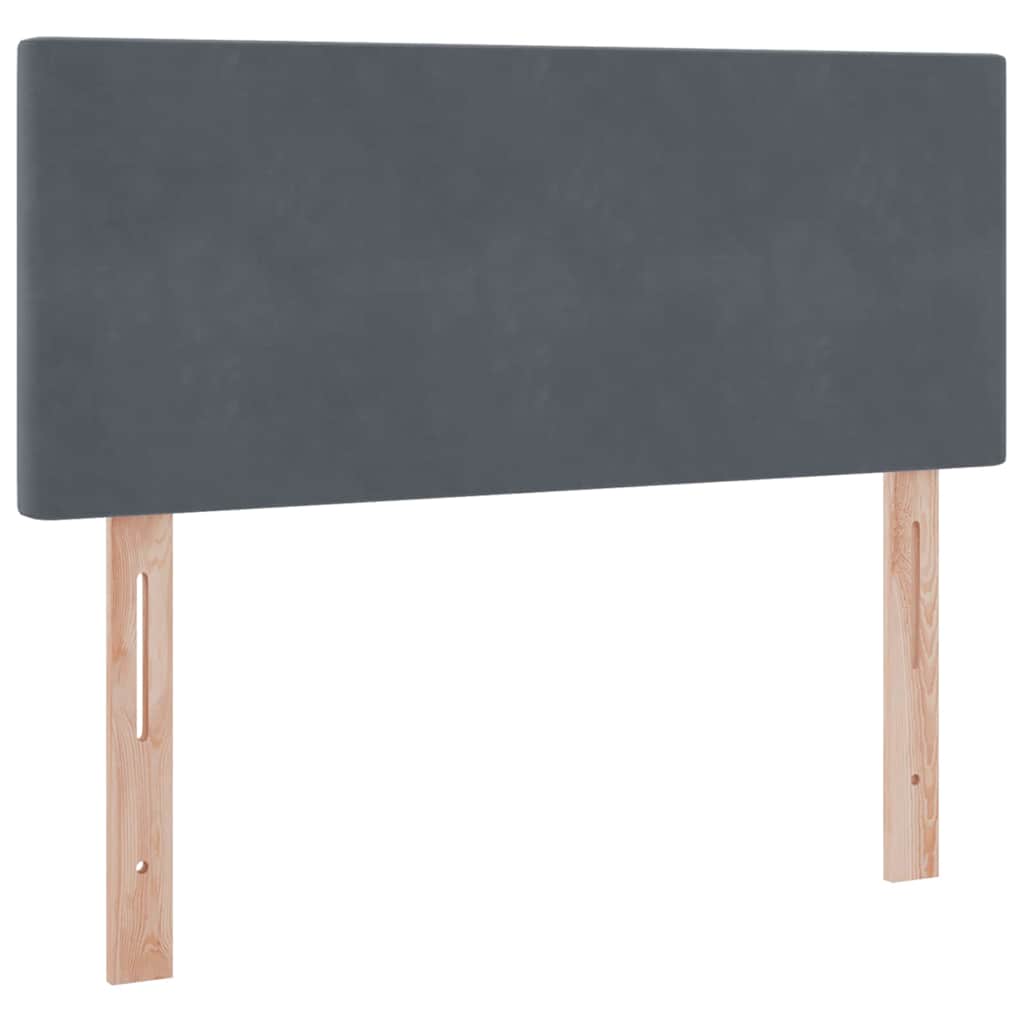 Opslag bed met matras Donkergrijs 120 x 200 cm Fluweel is nu te koop bij PeponiXL, paradijselijk wonen!