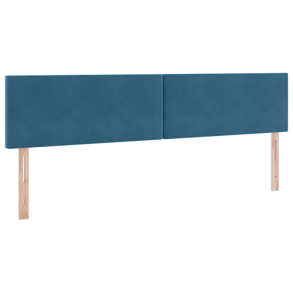 Opslag bed met matras Donkerblauw 200 x 200 cm Fluweel is nu te koop bij PeponiXL, paradijselijk wonen!