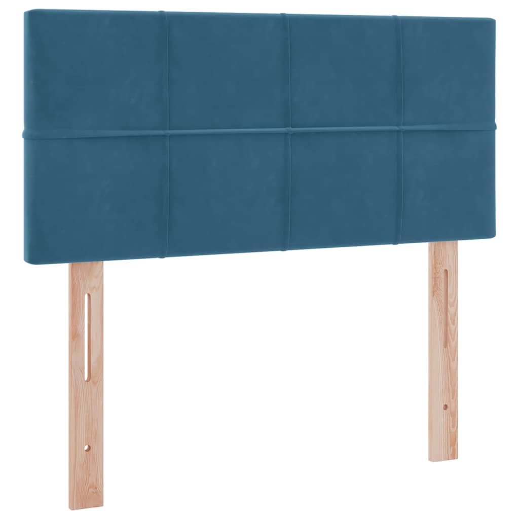Opslag bed met matras Donkerblauw 100 x 200 cm Fluweel is nu te koop bij PeponiXL, paradijselijk wonen!