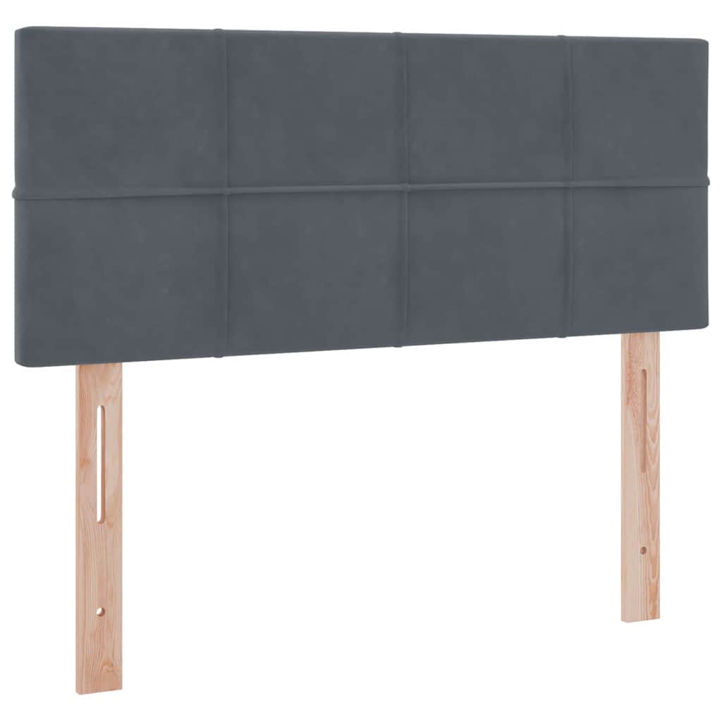 Opslag bed met matras Donkergrijs 120 x 200 cm Fluweel is nu te koop bij PeponiXL, paradijselijk wonen!