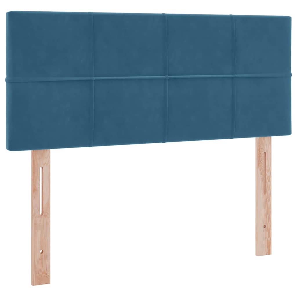 Opslag bed met matras Donkerblauw 120 x 200 cm Fluweel is nu te koop bij PeponiXL, paradijselijk wonen!