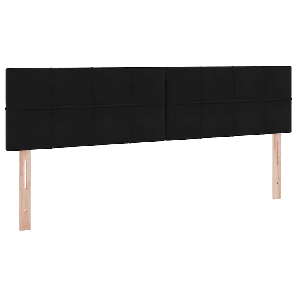 Opslag bed met matras met hoofdeinde Zwart 180 x 200 cm Fluweel is nu te koop bij PeponiXL, paradijselijk wonen!