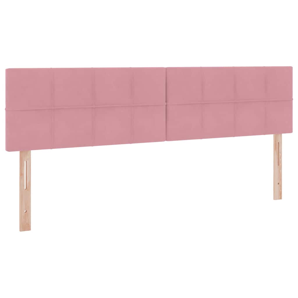Opslag bed met matras met hoofdeinde Roze 180 x 200 cm Fluweel is nu te koop bij PeponiXL, paradijselijk wonen!