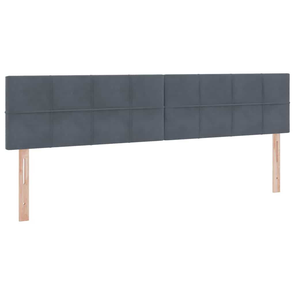 Opslag bed met matras Donkergrijs 200 x 200 cm Fluweel is nu te koop bij PeponiXL, paradijselijk wonen!