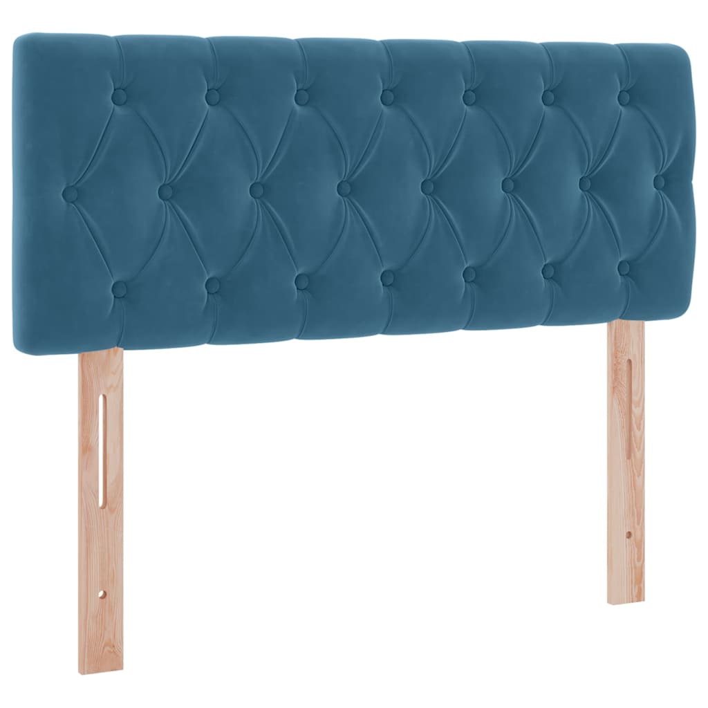 Opslag bed met matras Donkerblauw 120 x 200 cm Fluweel is nu te koop bij PeponiXL, paradijselijk wonen!