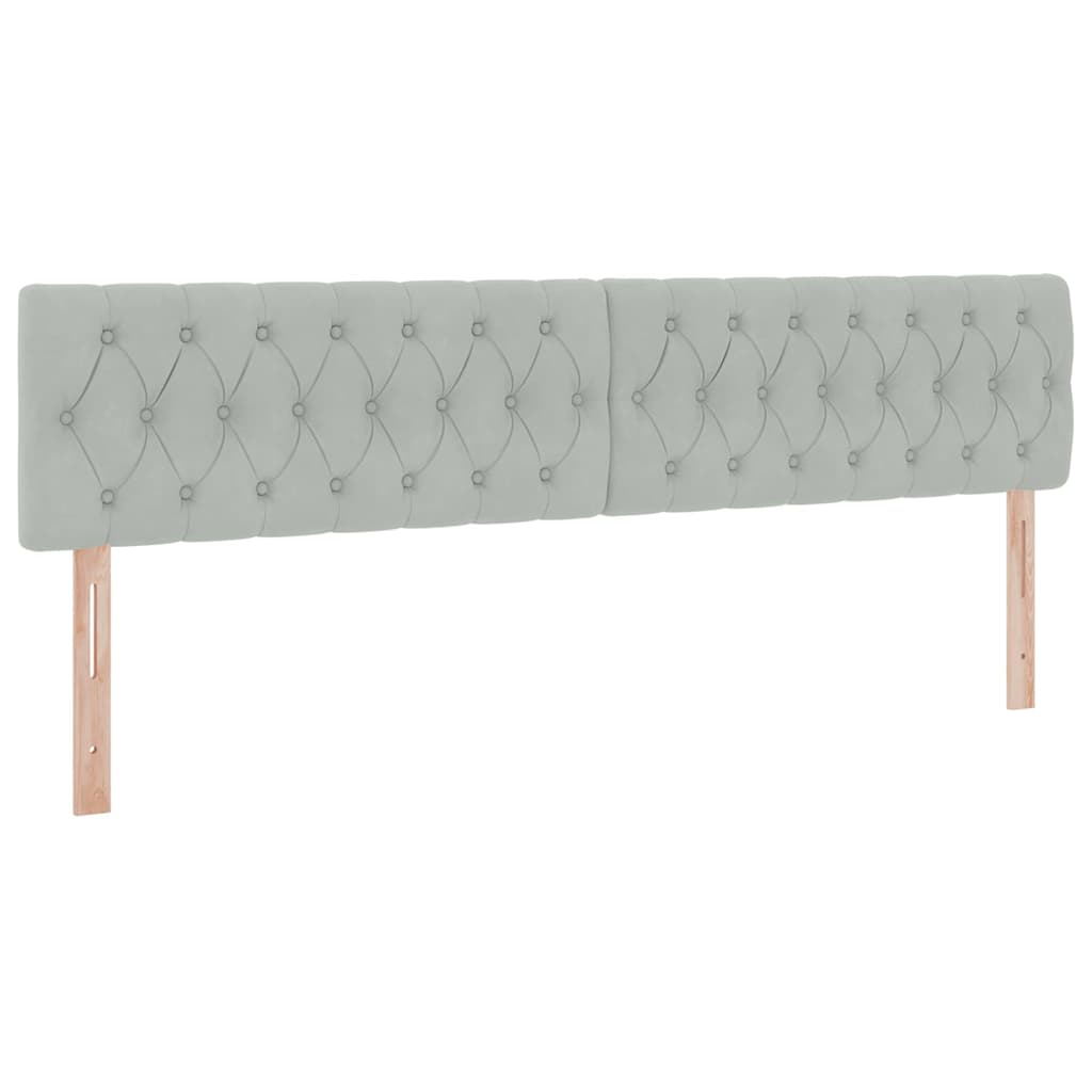 Opslag bed met matras Lichtgrijs 200 x 200 cm Fluweel is nu te koop bij PeponiXL, paradijselijk wonen!