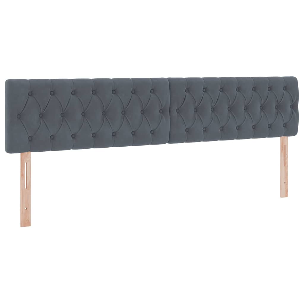Opslag bed met matras Donkergrijs 200 x 200 cm Fluweel is nu te koop bij PeponiXL, paradijselijk wonen!