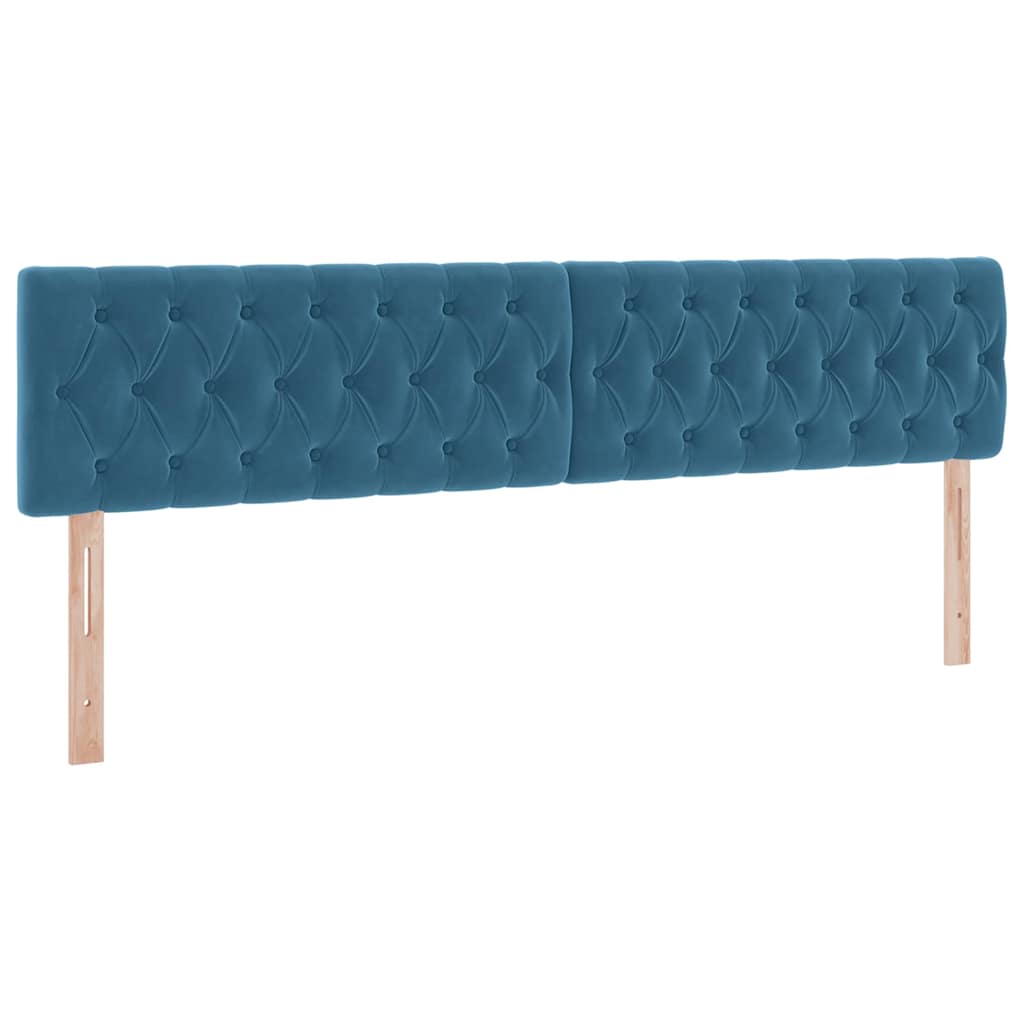 Opslag bed met matras Donkerblauw 200 x 200 cm Fluweel is nu te koop bij PeponiXL, paradijselijk wonen!