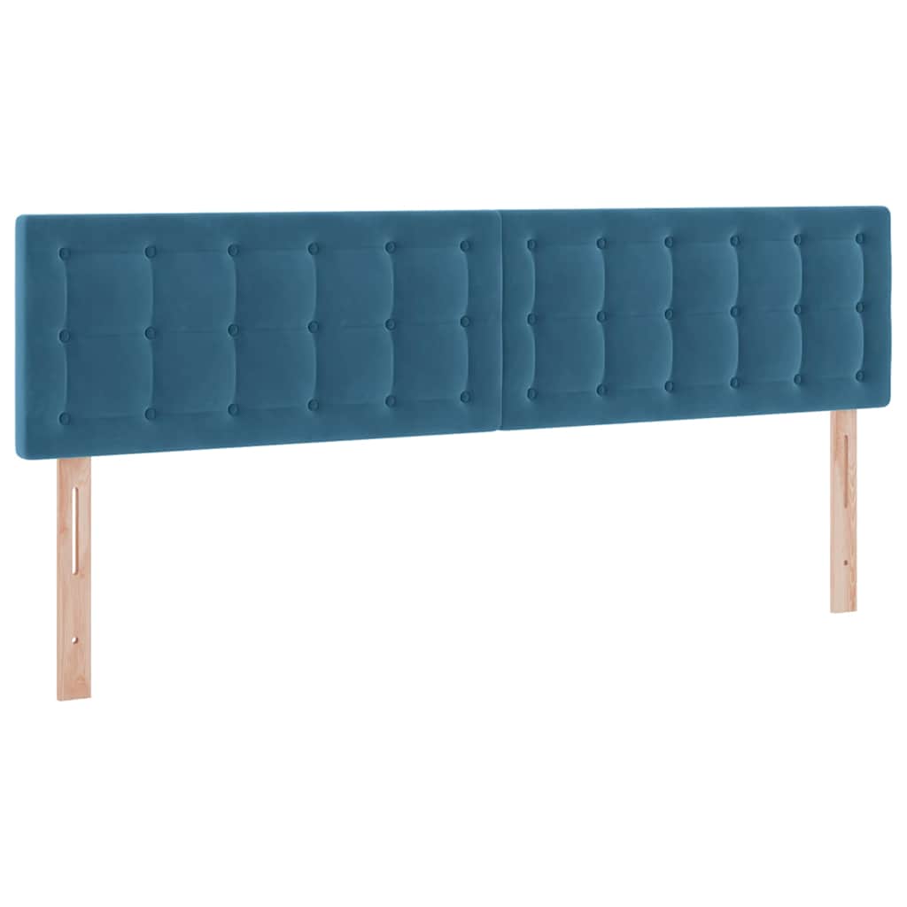 Opslag bed met matras Donkerblauw 160 x 200 cm Fluweel is nu te koop bij PeponiXL, paradijselijk wonen!