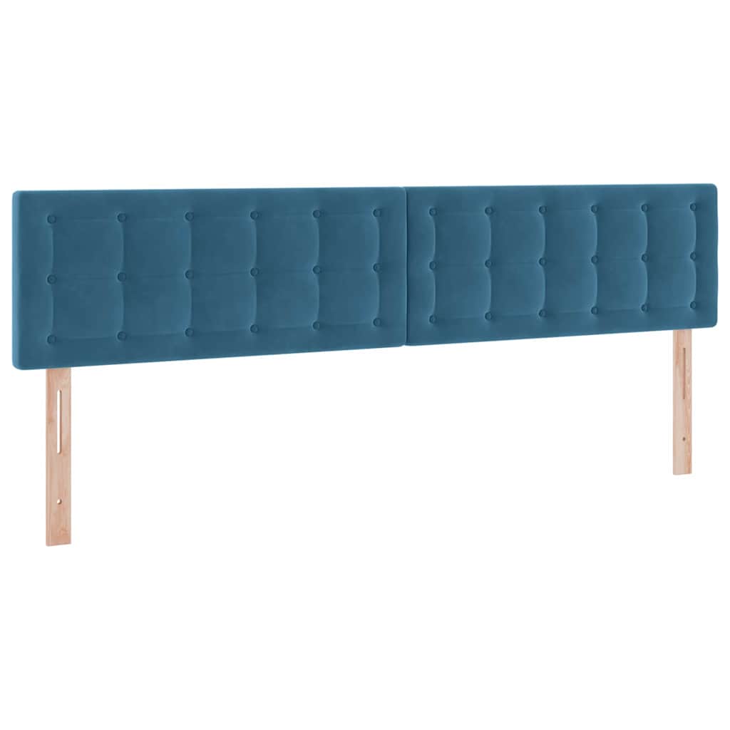 Opslag bed met matras Donkerblauw 200 x 200 cm Fluweel is nu te koop bij PeponiXL, paradijselijk wonen!