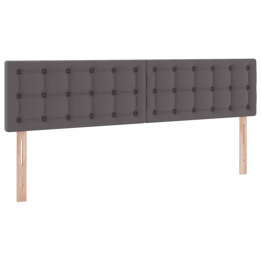 Opslag bed met matras met opslag Grijs 200 x 200 cm Nep Leer is nu te koop bij PeponiXL, paradijselijk wonen!