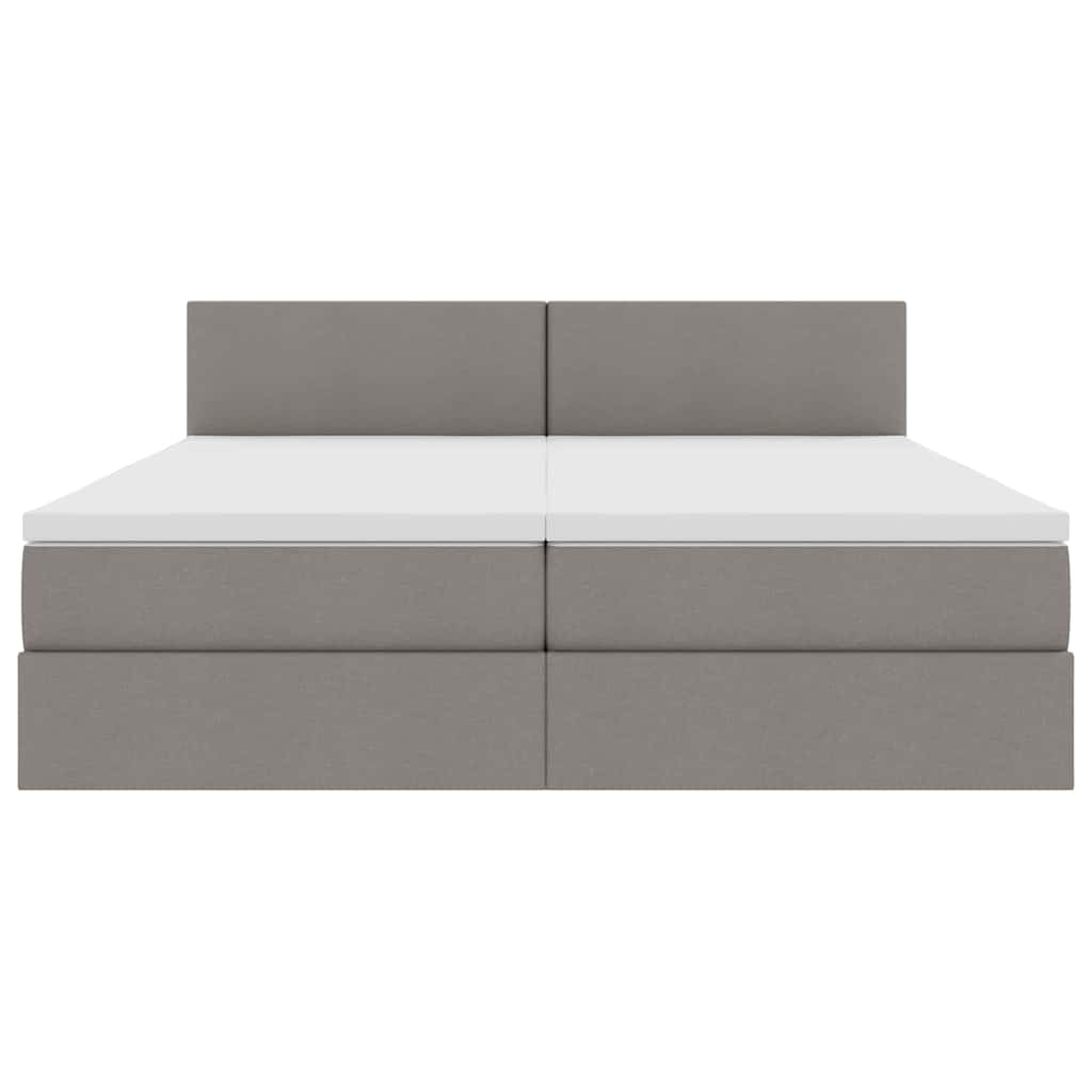 Opslag bed met matras met opslag Taupe 180 x 200 cm Nep Leer is nu te koop bij PeponiXL, paradijselijk wonen!