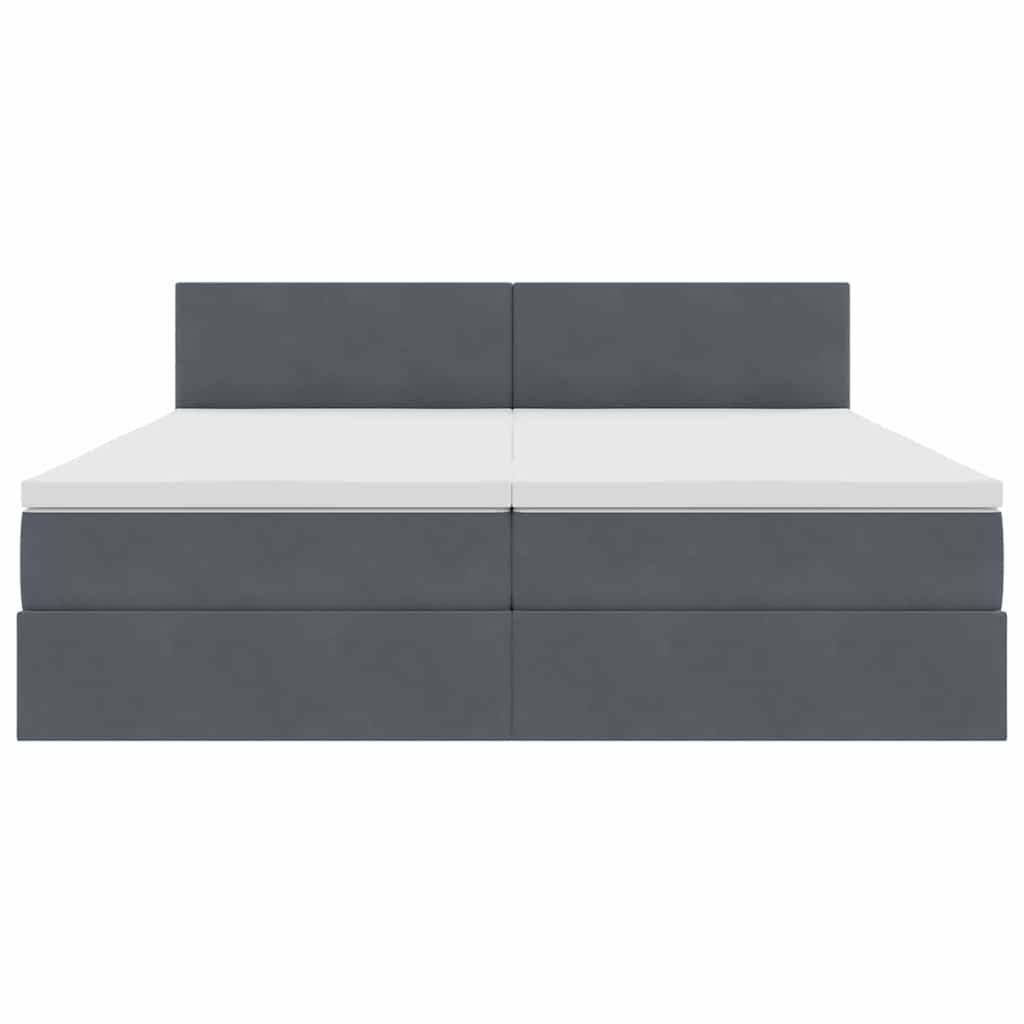 Opslag bed met hoofdeinde met opslag Donkergrijs 90 x 200 cm is nu te koop bij PeponiXL, paradijselijk wonen!