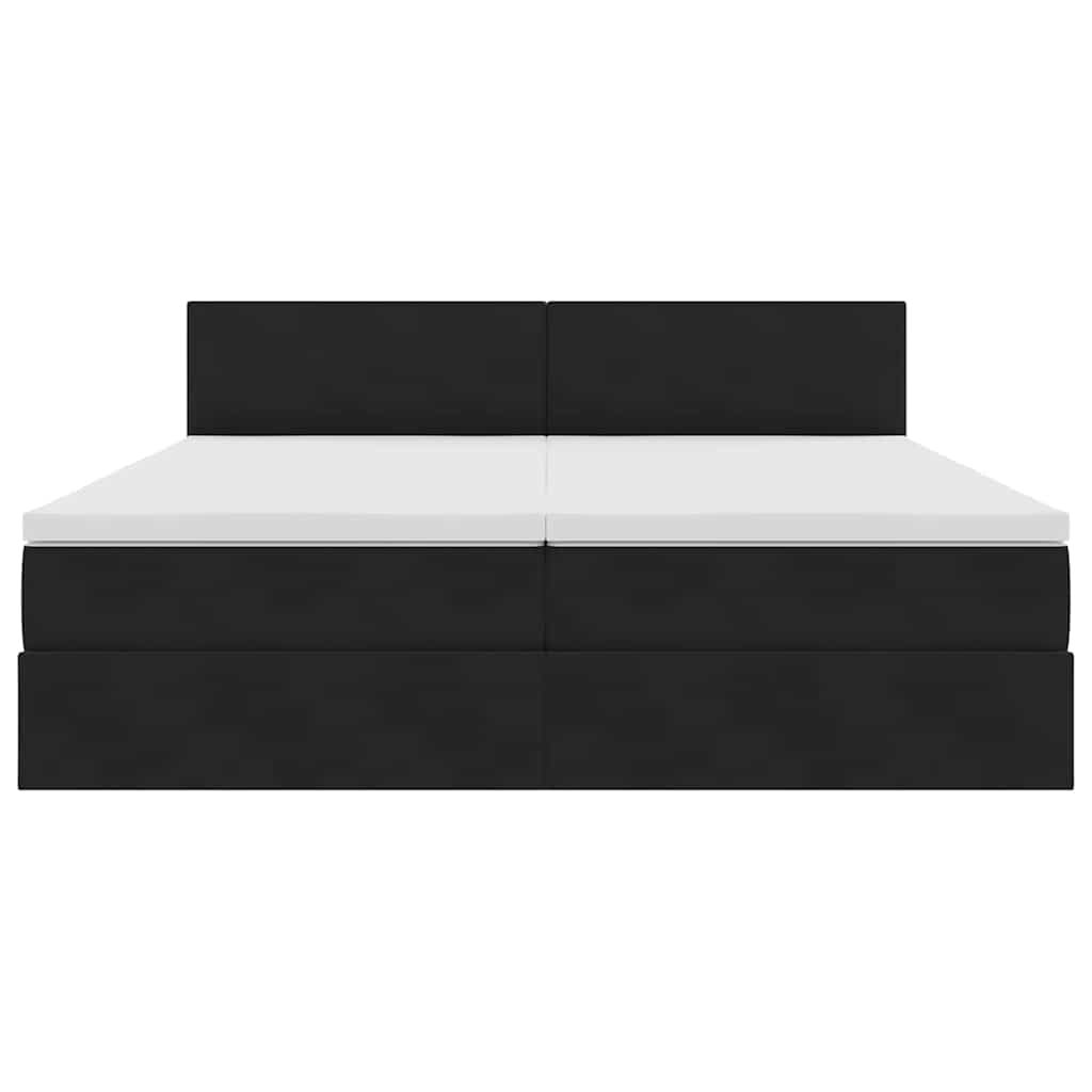 Opslag bed met hoofdeinde met opslag Zwart 90 x 200 cm is nu te koop bij PeponiXL, paradijselijk wonen!