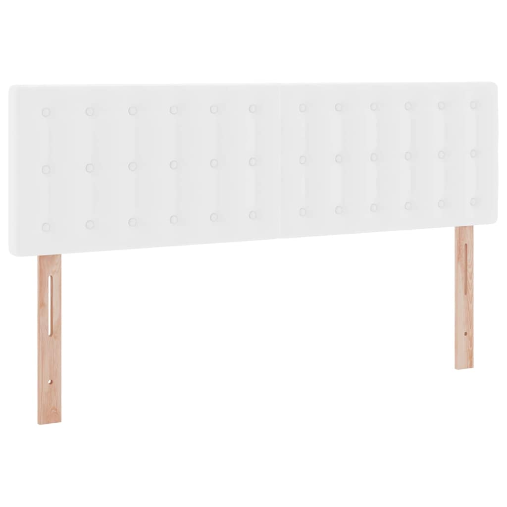 Opbergbed met LED met matras Puur Wit 140 x 190 cm Nep Leer is nu te koop bij PeponiXL, paradijselijk wonen!