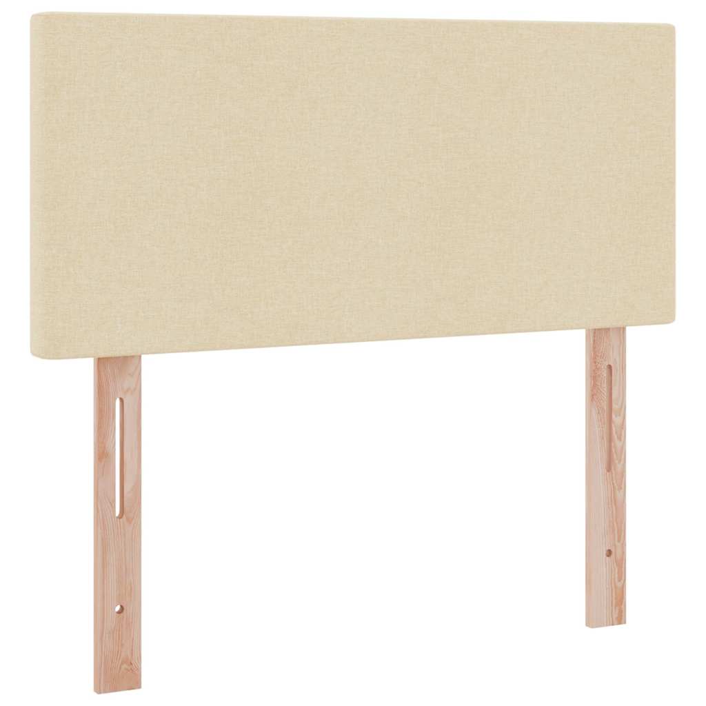 Opbergbed met LED met matras met LED Crème 90 x 190 cm Stof is nu te koop bij PeponiXL, paradijselijk wonen!