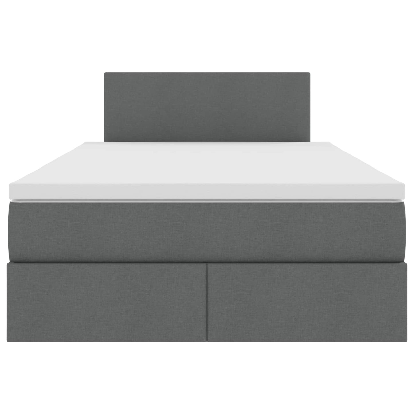 Opbergbed met LED met matras Donkergrijs 120 x 190 cm Stof is nu te koop bij PeponiXL, paradijselijk wonen!