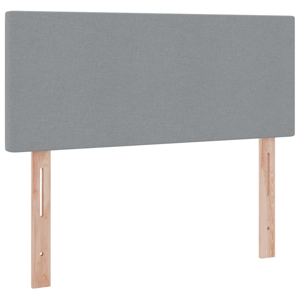 Opbergbed met LED met matras Lichtgrijs 120 x 200 cm Stof is nu te koop bij PeponiXL, paradijselijk wonen!