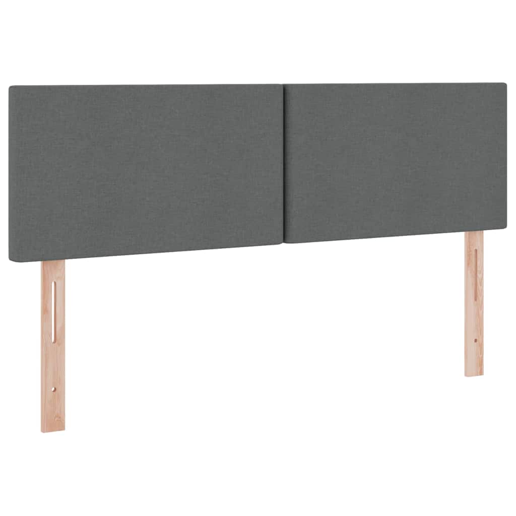 Opbergbed met LED met matras Donkergrijs 140 x 190 cm Stof is nu te koop bij PeponiXL, paradijselijk wonen!