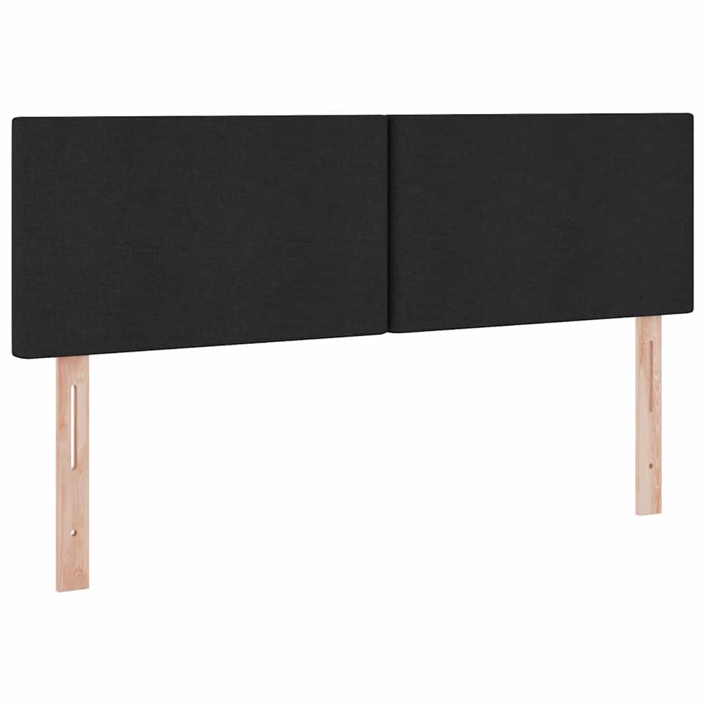 Opbergbed met LED met matras met LED Zwart 140 x 190 cm Stof is nu te koop bij PeponiXL, paradijselijk wonen!