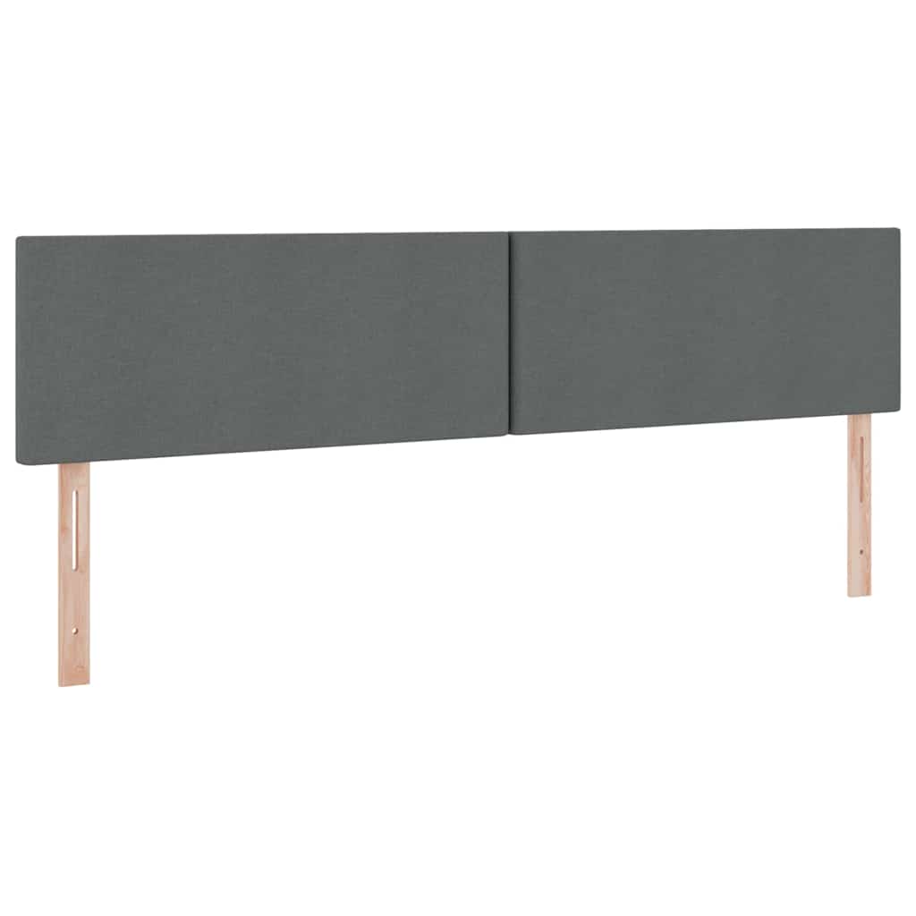 Opbergbed met LED met matras Donkergrijs 200 x 200 cm Stof is nu te koop bij PeponiXL, paradijselijk wonen!