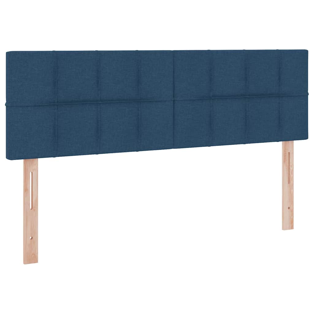 Opbergbed met LED met matras met LED Blauw 140 x 200 cm Stof is nu te koop bij PeponiXL, paradijselijk wonen!