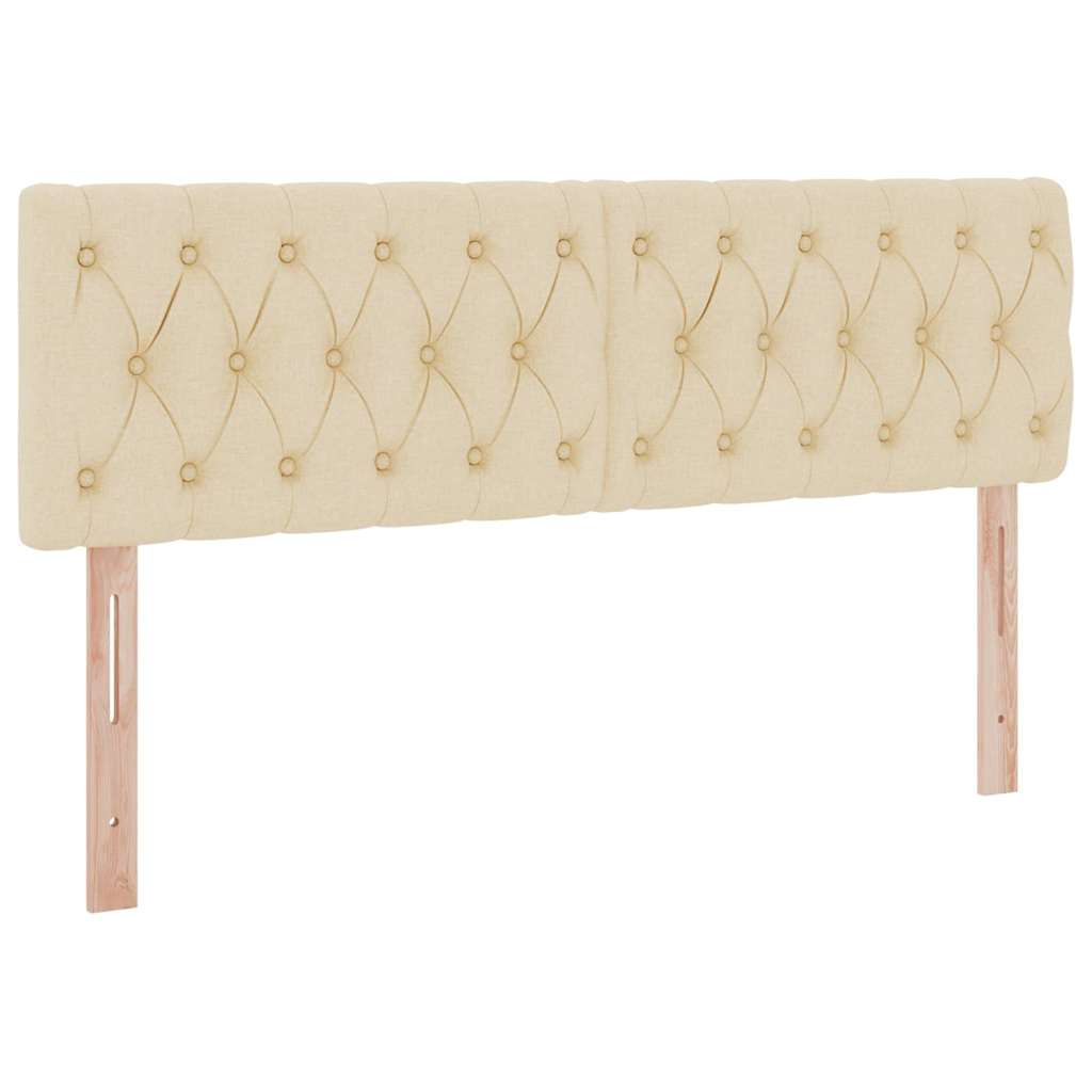 Opbergbed met LED met matras met LED Crème 140 x 190 cm Stof is nu te koop bij PeponiXL, paradijselijk wonen!