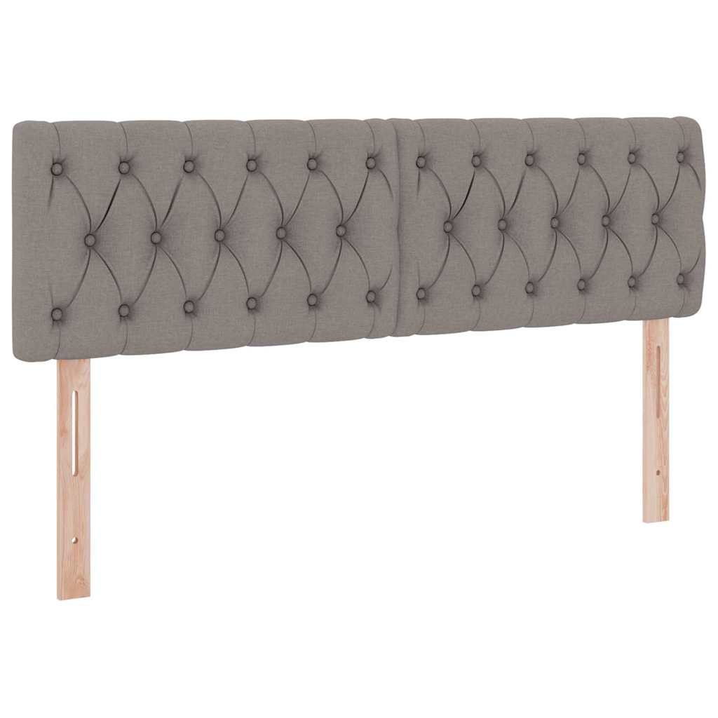 Opbergbed met LED met matras met LED Taupe 140 x 200 cm Stof is nu te koop bij PeponiXL, paradijselijk wonen!