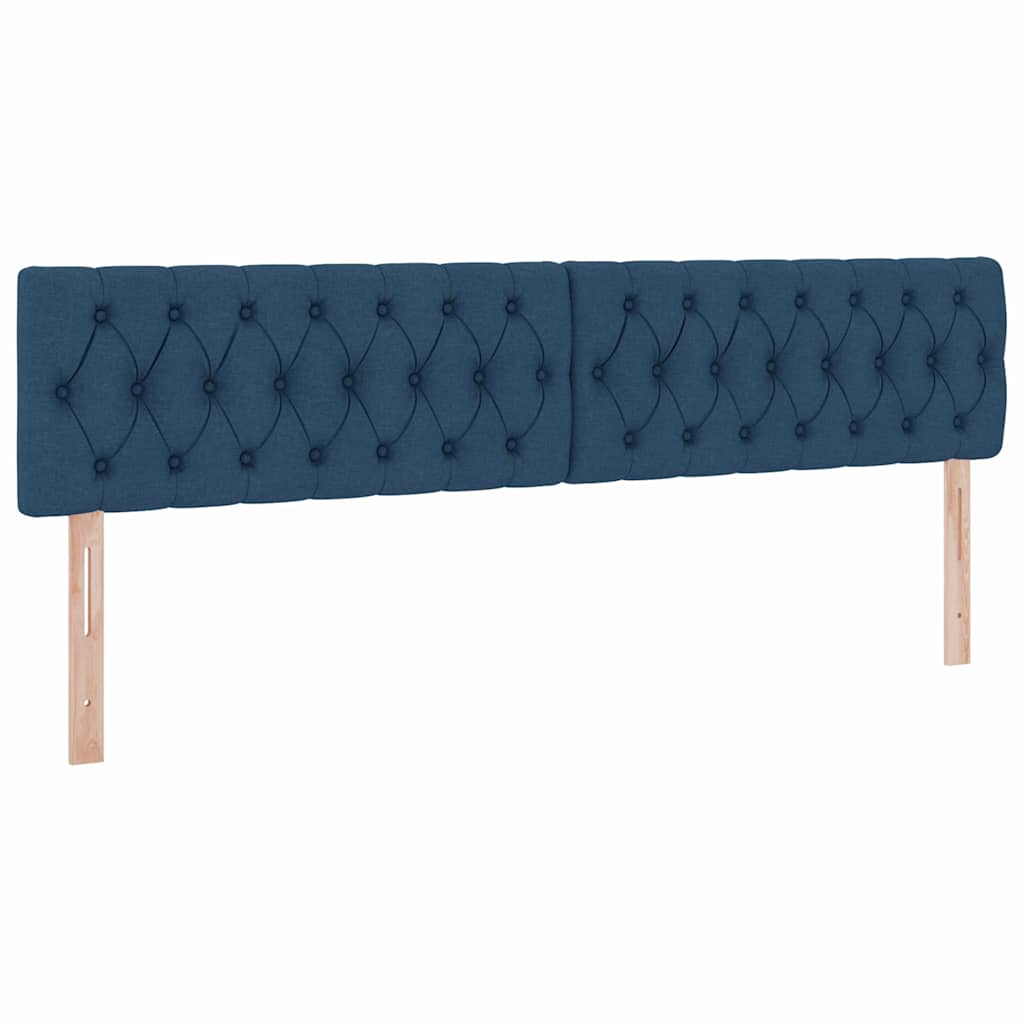 Opbergbed met LED met matras met LED Blauw 200 x 200 cm Stof is nu te koop bij PeponiXL, paradijselijk wonen!