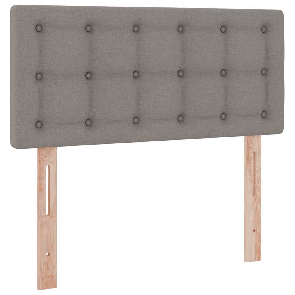 Opbergbed met LED met matras met LED Taupe 90 x 200 cm Stof is nu te koop bij PeponiXL, paradijselijk wonen!