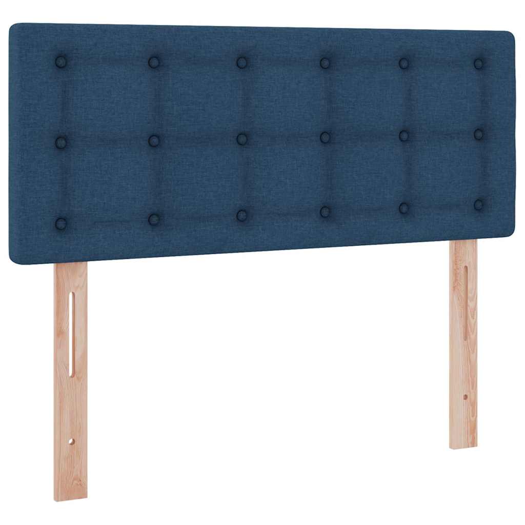 Opbergbed met LED met matras met LED Blauw 120 x 190 cm Stof is nu te koop bij PeponiXL, paradijselijk wonen!