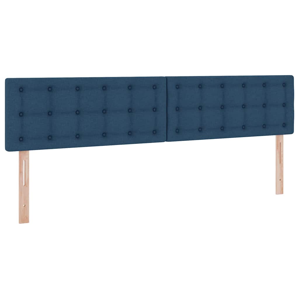 Opbergbed met LED met matras met LED Blauw 200 x 200 cm Stof is nu te koop bij PeponiXL, paradijselijk wonen!