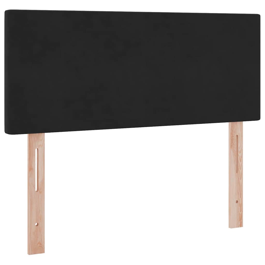 Opbergbed met LED met matras met LED Zwart 120 x 190 cm Fluweel is nu te koop bij PeponiXL, paradijselijk wonen!