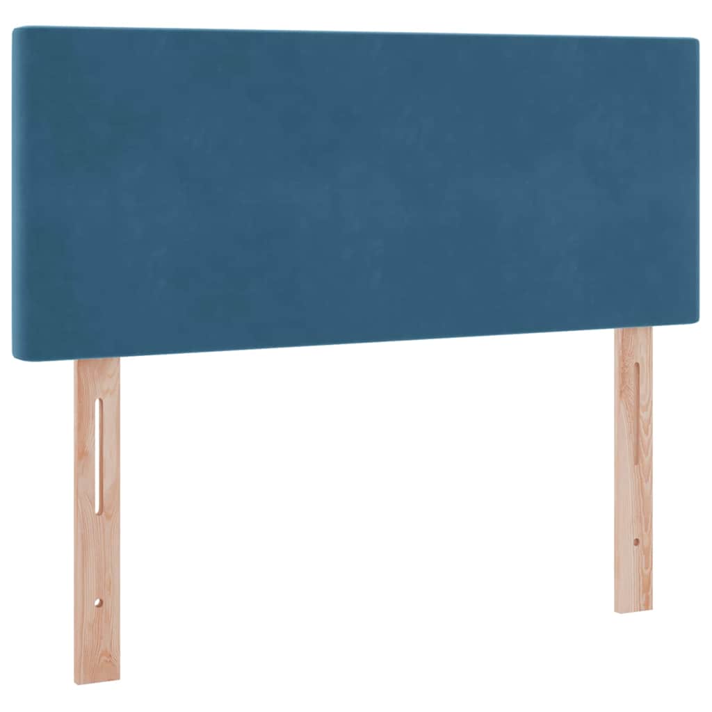 Opbergbed met LED met matras Donkerblauw 120 x 200 cm Fluweel is nu te koop bij PeponiXL, paradijselijk wonen!